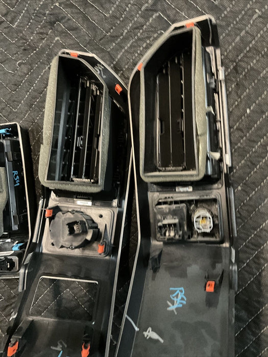 2017-2020 FORD F250 F350 F450 LIMITED DASH AIR VENTS SET (4) OEM~DAMAGED TAB~
