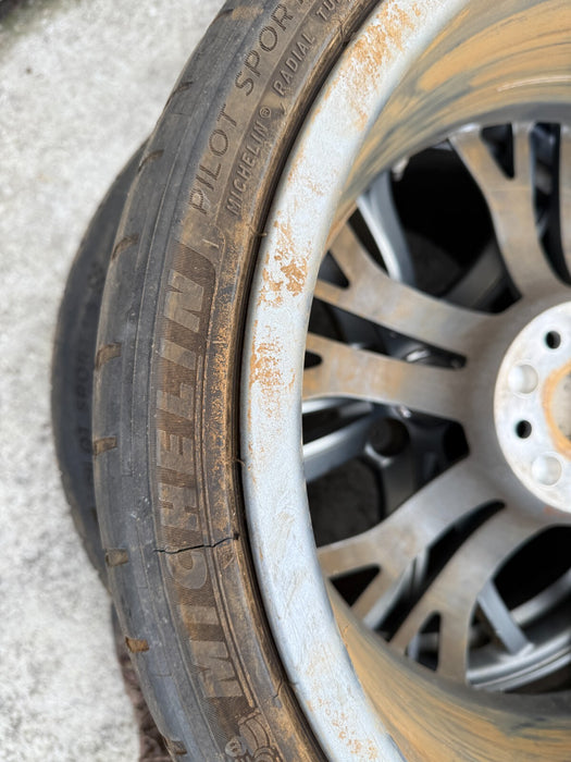 2014 AUDI R8 V10 PLUS OEM FACTORY WHEELS RIMS TIRES 8.5X19 11X19 420601025AS