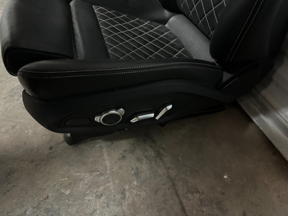 2017 2018 AUDI R8 PLUS SYPDER OEM GENUINE DIAMOND STITCHED SPORT SEATS