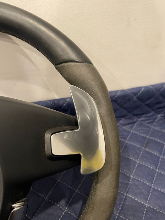 2017 MERCEDES-BENZ C63 AMG LEATHER ALCANTERA STEERING WHEEL W/ PADDLE SHIFTERS