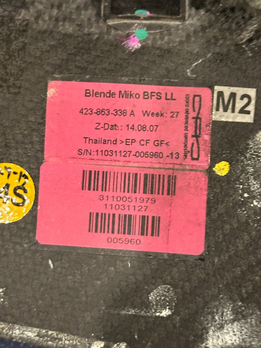 2014 AUDI R8 LEFT RIGHT CARBON FIBER CENTER CONSOLE COVER TRIM PANEL 423 863 337