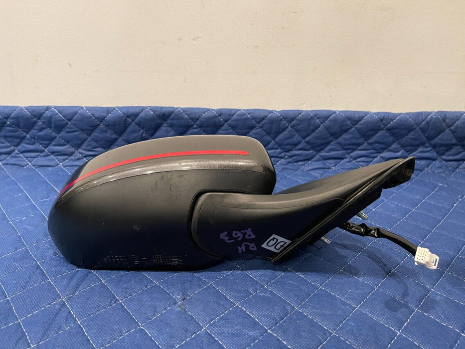 2014 NISSAN 370Z NISMO FRONT GRAY RIGHT DOOR MIRROR W/ RED STRIPE OEM *PEELING*
