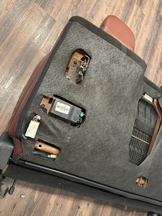 2017-2019 FORD F250 F350 F450 DARK MARSALA RED LEATHER REAR SEATS OEM *READ*