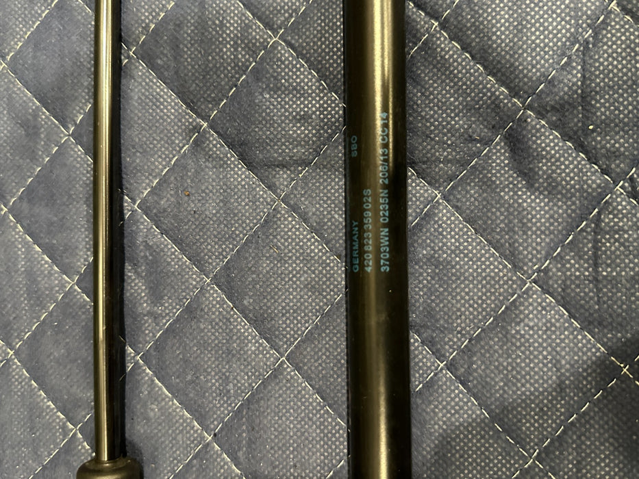 2014 AUDI R8 FRONT LEFT RIGHT HOOD LIFT SUPPORT STRUTS 420 823 359 OEM