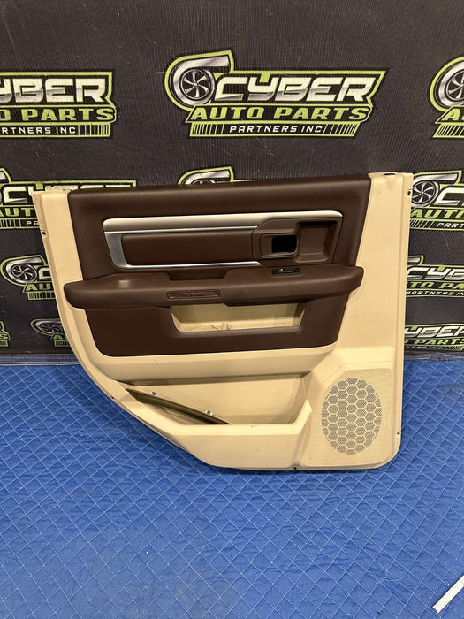 2015 DODGE RAM 2500 SLT REAR LEFT BROWN DOOR PANEL OEM *COSMETIC WEAR 3,4*