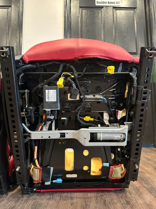 2015 LAMBORGHINI HURACAN LP610-4 RED LEATHER FRONT SEATS OEM GENUINE OEM *WEAR*