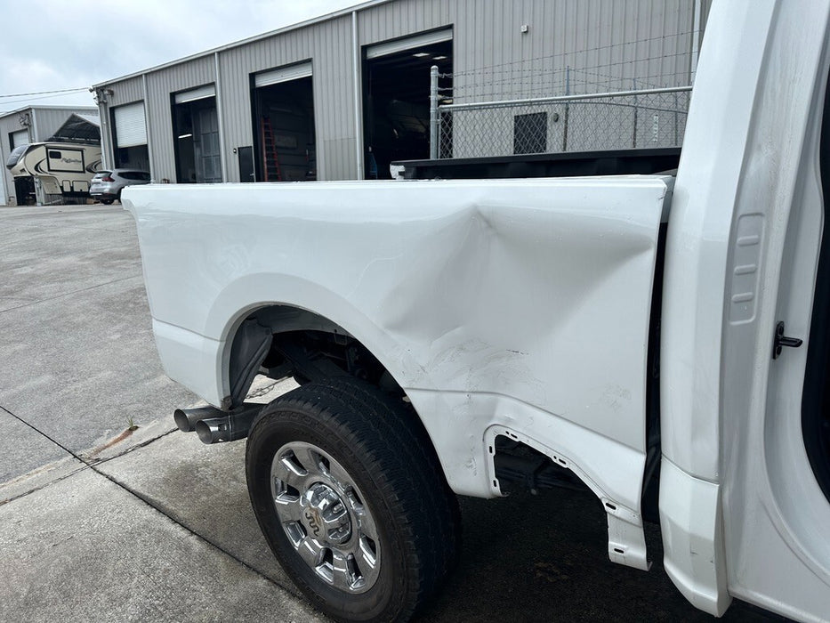 2023 2024 FORD F250 F350 SHORT BED STAR WHITE 6' 9" *DAMAGE* BED ONLY