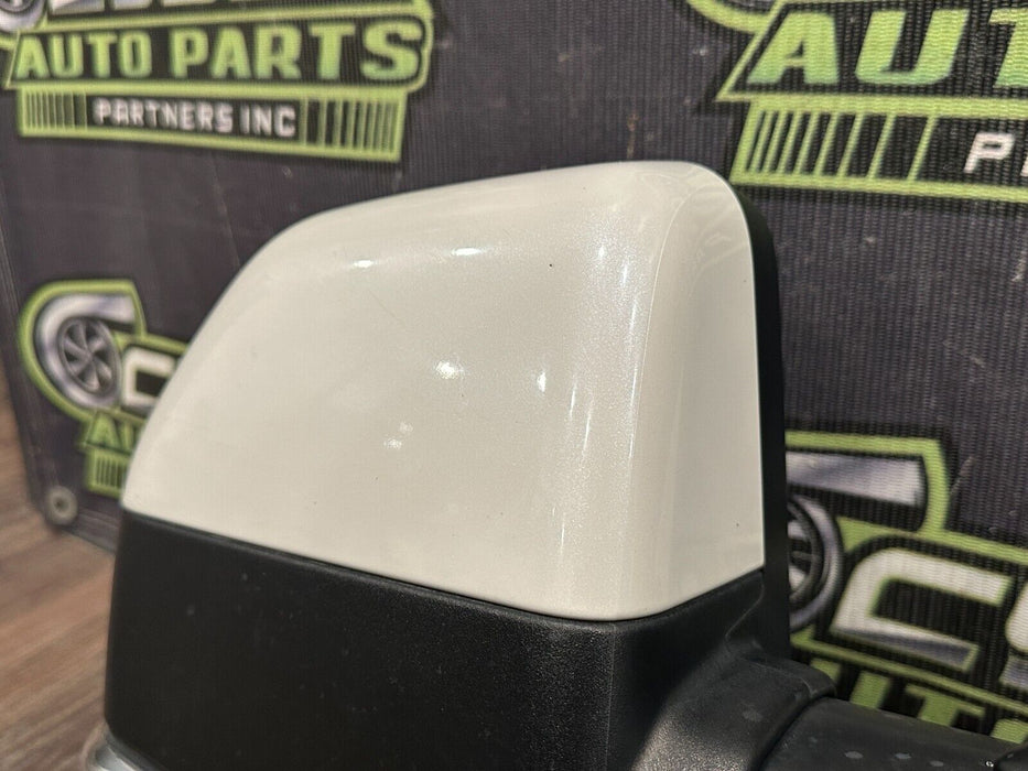 2017-19 FORD F250 F350 F450 RIGHT TOW MIRROR MET WHITE CAP W CAMERA OEM *STREAKS
