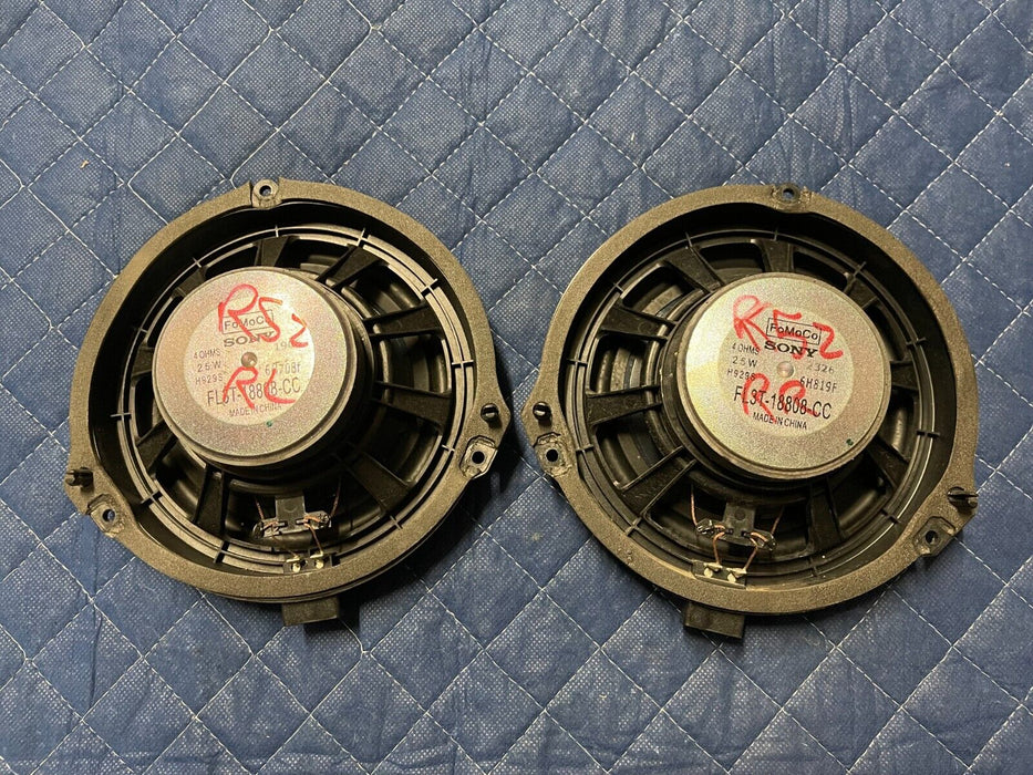 2017-2019 FORD F250 F350 F450 REAR LEFT & RIGHT SONY DOOR PANEL SPEAKER PAIR OEM