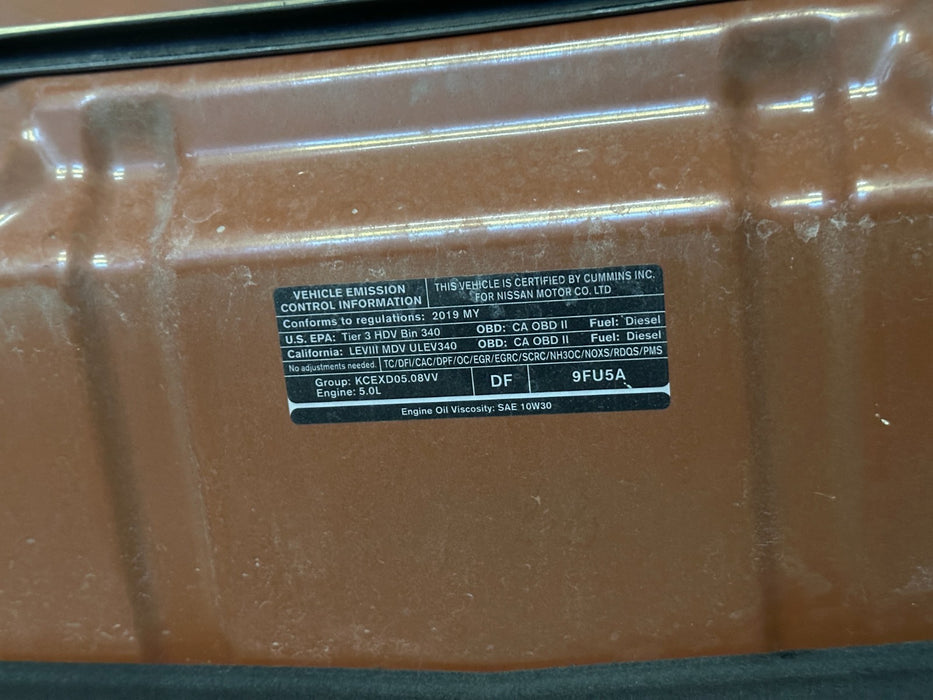 2016 - 2019 NISSAN TITAN XD HOOD *DAMAGE*