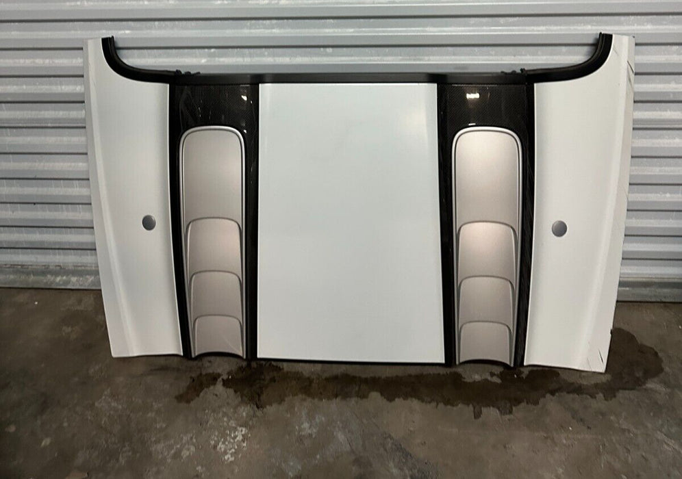 2017 2018 AUDI R8 SPYDER PLUS CONVERTIBLE SOFT TOP ENGINE LID CARBON FIBER OEM