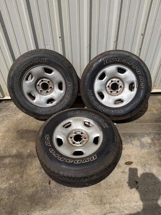 FORD F150 17X7.5 STEEL SPARE WHEELS RIMS TIRES OEM