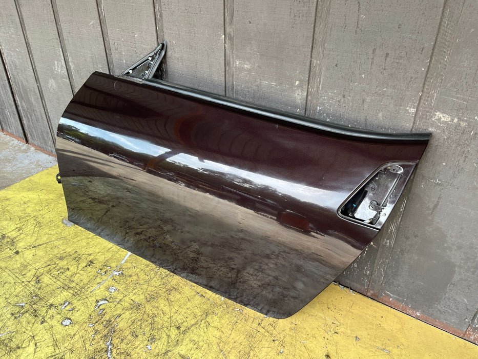 2014 NISSAN 370Z DRIVER DOOR BLACK CHERRY *NAG* OEM 2009-2020