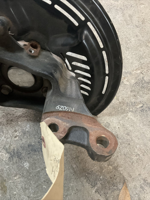 2017 SUBARU BRZ FRONT LEFT SPINDLE KNUCKLE HUB BRAKE SHIELD OEM