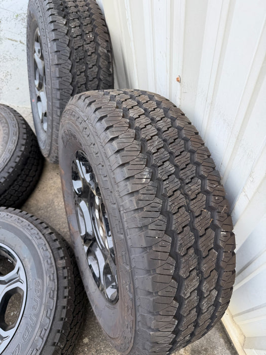 Ford F250 Take Off WHEELS TIRES BLACK RIMS LT275/70R18 BRIDGESTONE DUELER A/T