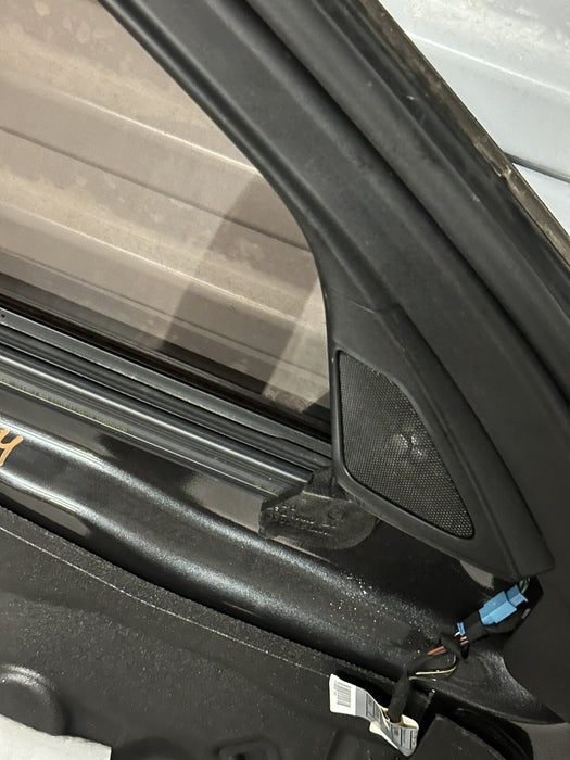 2011 BMW 550i F10 5 SERIES FRONT LEFT DOOR GRAPHITE METALLIC (A90)~MINOR DENT~