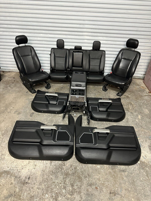 2019 FORD F250 F350 F450 LARIAT INTERIOR SEATS DOOR PANELS CONSOLE OEM
