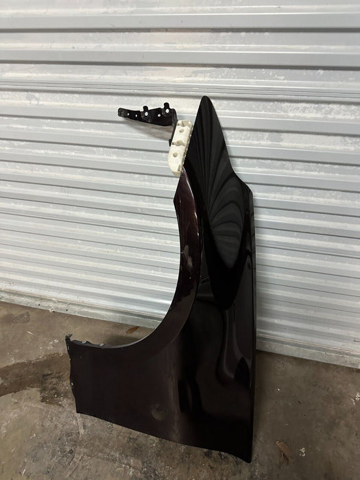2010 NISSAN 370Z FRONT LEFT DRIVER FENDER OEM ~NAG~BLACK CHERRY ~MINOR WEAR~