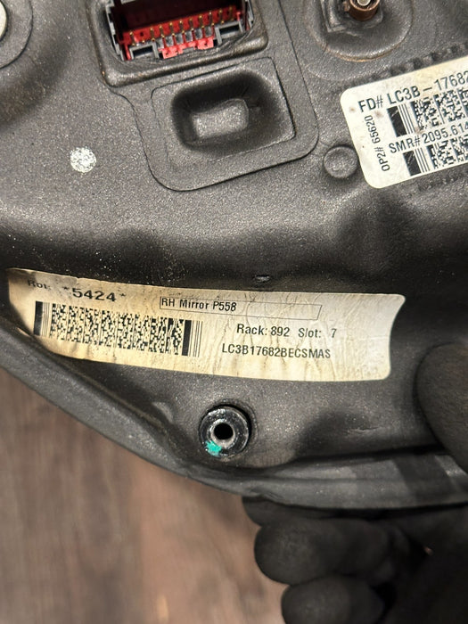 2017-2022 FORD F250 F350 F450 XLT PASSENGER RIGHT TOW MIRROR OEM ~FIRE DAMAGE~