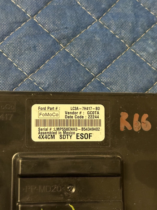 2022 FORD F250 F350 F450 SD TRANSFER CASE CONTROL MODULE OEM LC3A-7H417-BD
