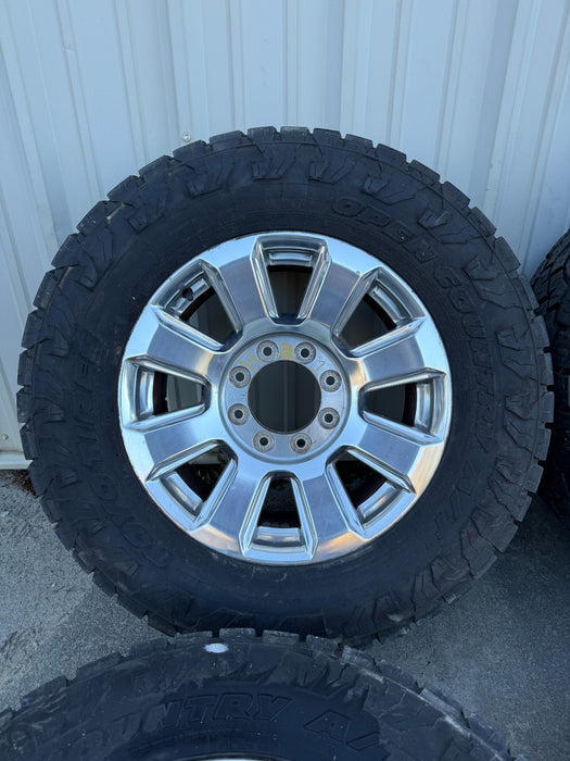 2022 FORD F250 F350 PLATINUM WHEELS 8X170 W/ 35" TOYO 35X12.50 TIRES