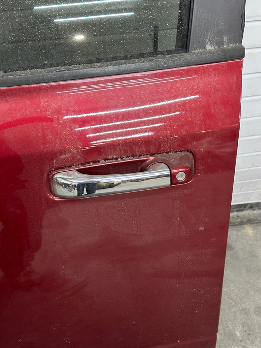2015 DODGE RAM 2500 FRONT LEFT RED DOOR SHELL OEM *BURNT* (PRP)
