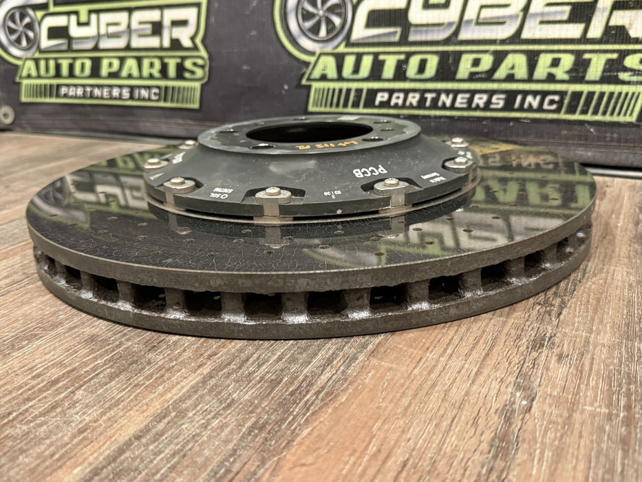 2014 PORSCHE 911 TURBO S 991 FACTORY PCCB FRONT LEFT CARBON CERAMIC BRAKE ROTOR