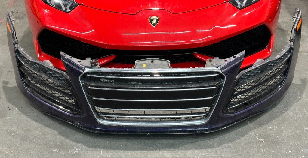 2014 2015 AUDI R8 FRONT BUMPER COMPLETE ASSEMBLY OEM GENUINE PURPLE