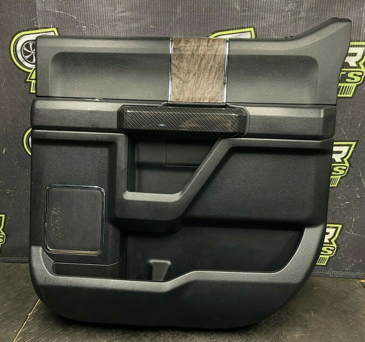 2017 FORD F250 BLACK OPS LARIAT INTERIOR DOOR PANEL REAR RIGHT LEATHER OEM