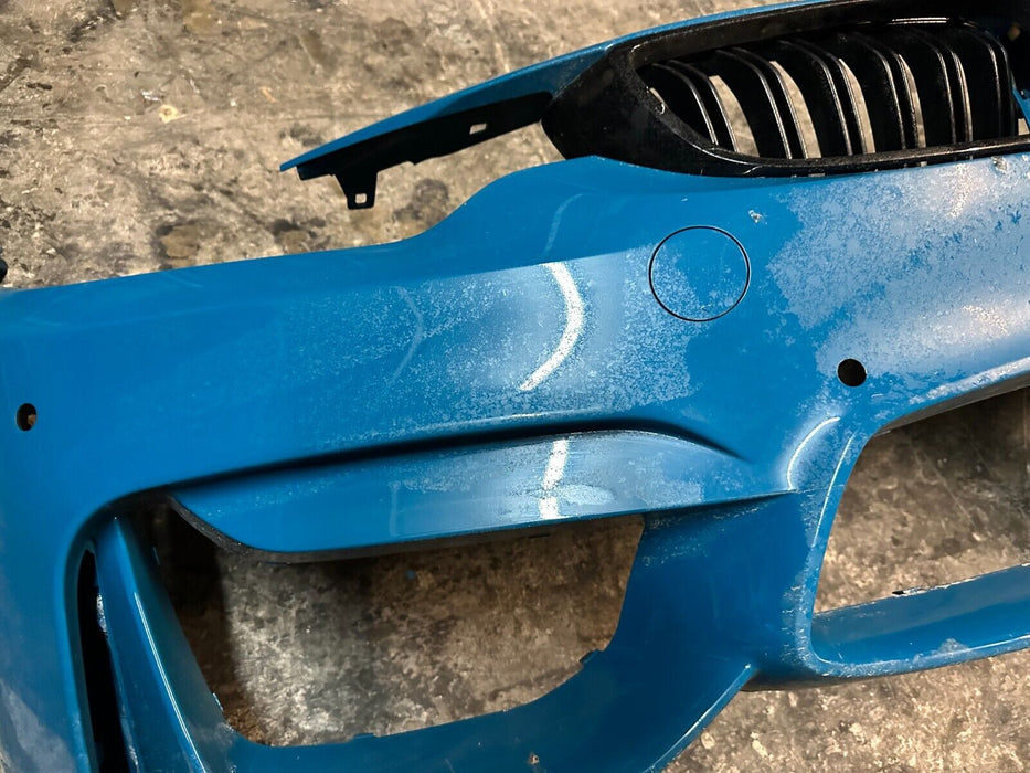 2015-2020 BMW M4 F82 FRONT BUMPER LAGUNA SECA BLUE (448) ~DAMAGE~