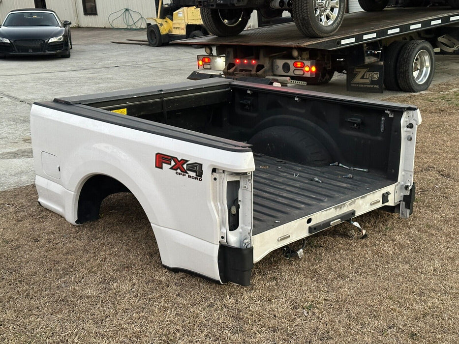 2017 2018 2019 FORD F250 F350 PLATINUM 6' 9" TRI-COAT METALLIC WHITE SHORT BED