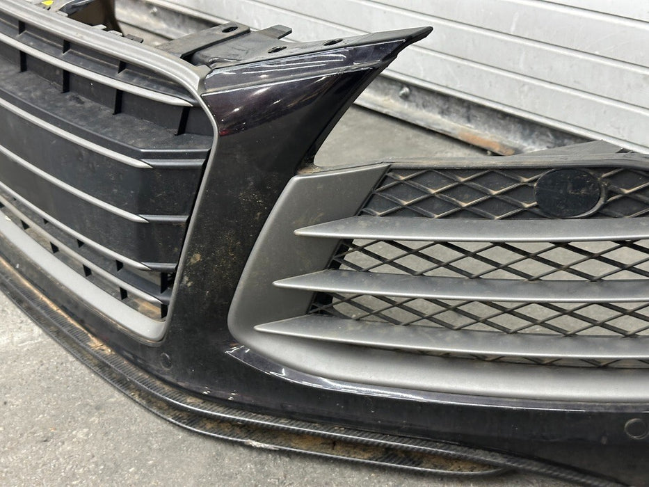 2014 2015 AUDI R8 PLUS FRONT BUMPER COMPLETE ASSEMBLY OEM GENUINE BLACK