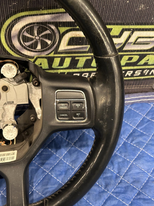 2015 DODGE RAM 2500 STEERING WHEEL HEATED OEM *WEAR 1,3,4,5*