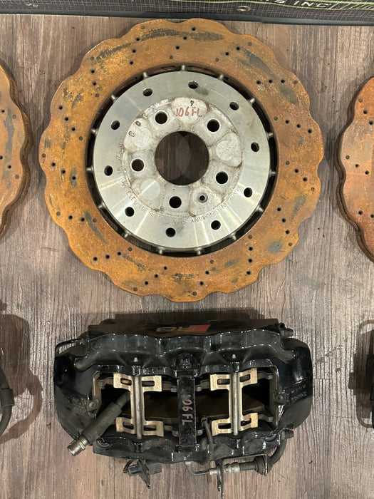 2014-15 AUDI R8 FRONT REAR LEFT RIGHT ROTORS & CALIPERS SET OEM *READ!*