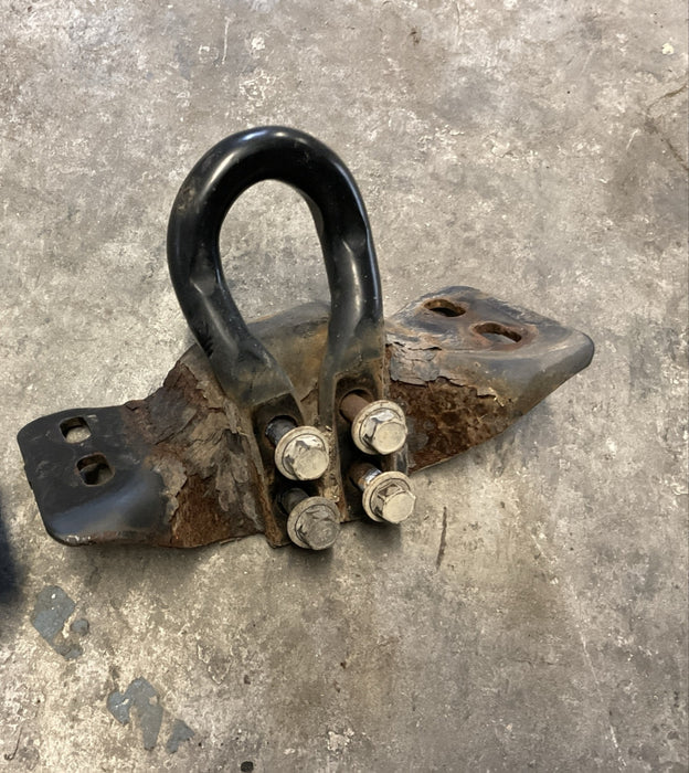 2017-2022 FORD F250 F350 F450 FRONT BUMPER RIGHT TOW HOOK OEM~RUSTED~