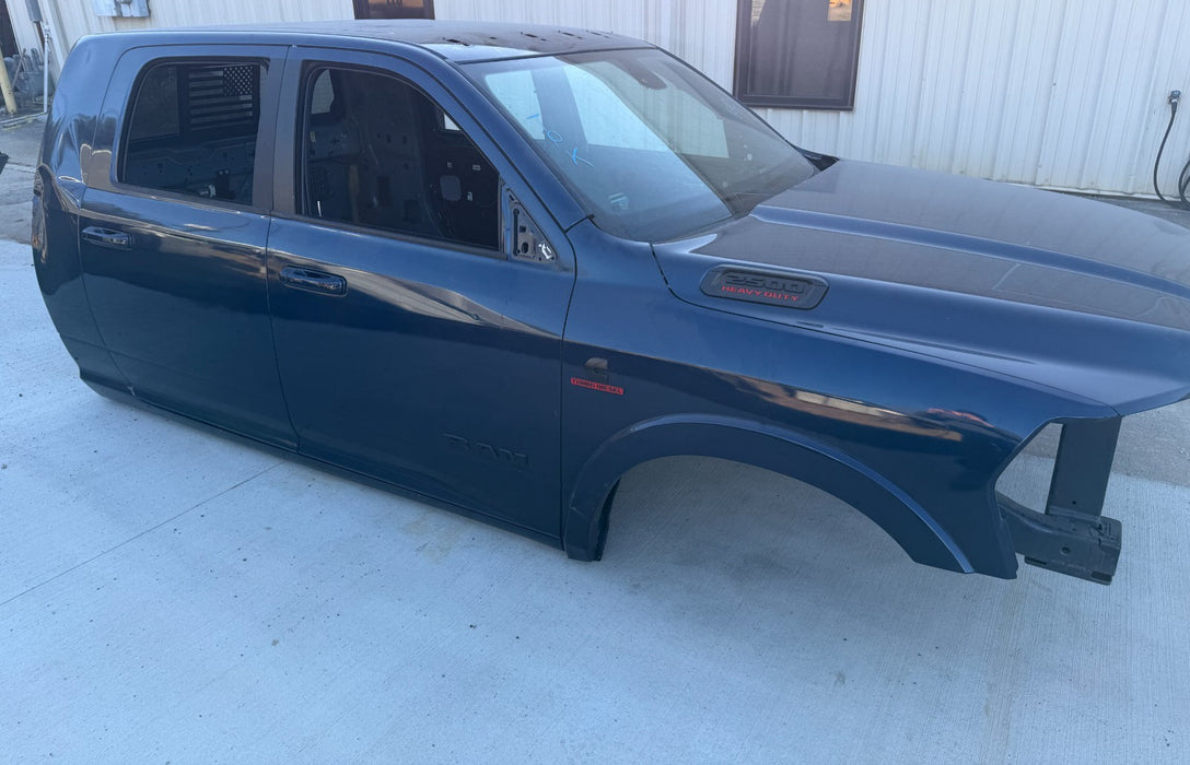 2021 RAM 2500 3500 MEGA CAB SHELL WITH DOORS FENDERS HOOD BLUE