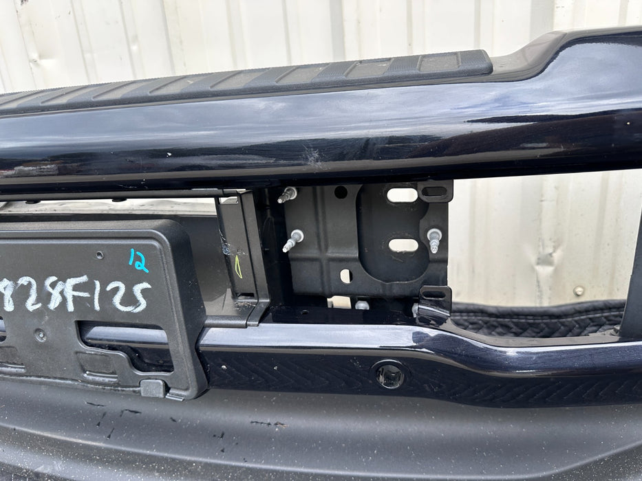 2023 2025 FORD F250 F350 PLATINUM FRONT BUMPER ASSEMBLY AGATE BLACK ~PAINT CHIP~