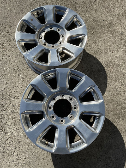 2017-2022 FORD F250 F350 F450 PLATINUM OEM WHEEL RIM PAIR (2) 20X8