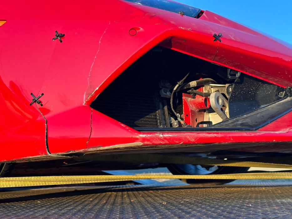 2015 2016 2017 2018 2019 LAMBORGHINI HURACAN LP 610 FRONT BUMPER COVER OEM RED