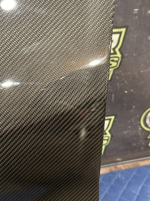 2012 AUDI R8 LEFT DRIVER LH CARBON FIBER SIDE BLADE OEM MINOR SCRATCHES/SCUFFS