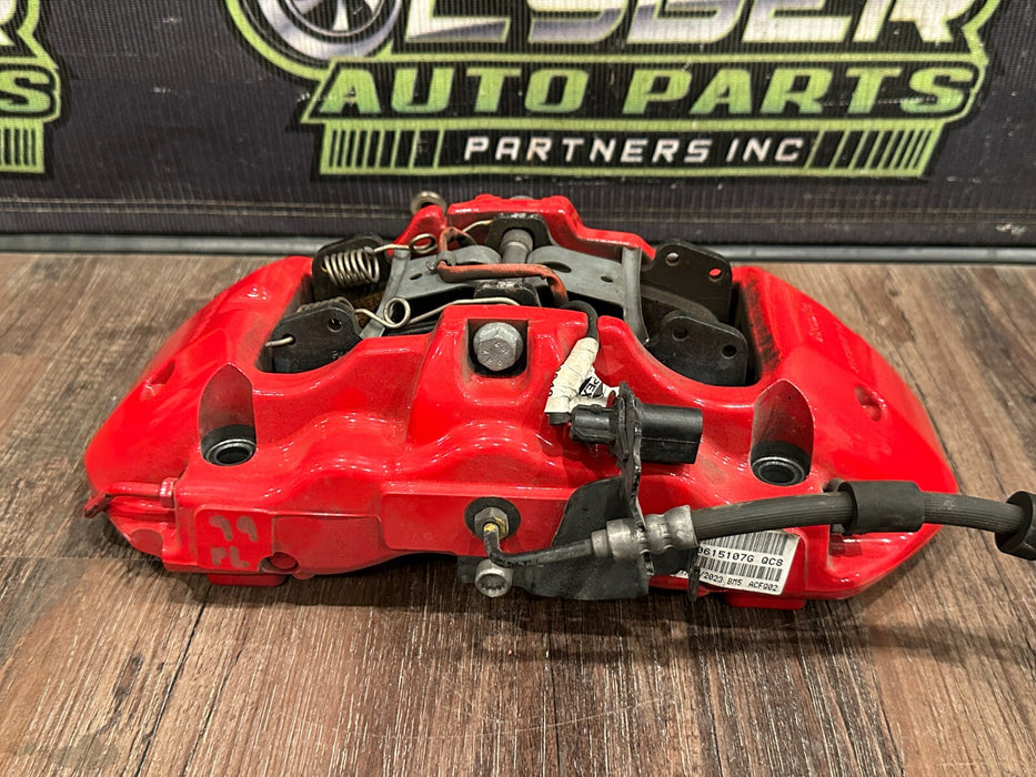 2021 AUDI R8 FRONT LEFT RED CARBON CERAMIC BRAKE CALIPER OEM *MINT CONDITION!*