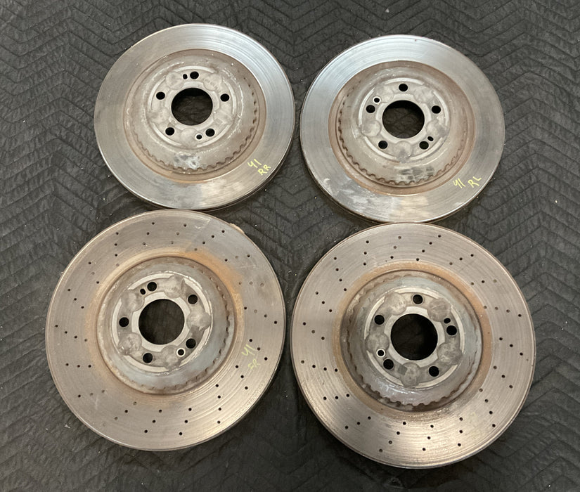 2014 MERCEDES S550 W222 BRAKE ROTORS FRONT REAR SET OEM