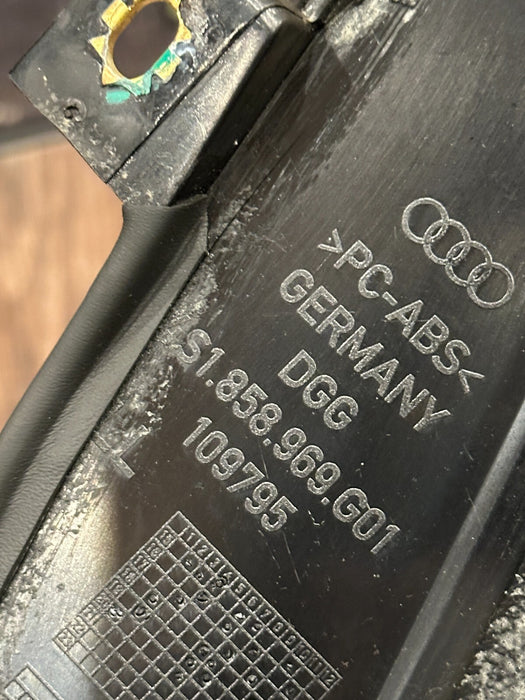 2021 AUDI R8 DASH DASHBOARD LEFT TRIM PANEL OEM 4S1 858 969 OEM