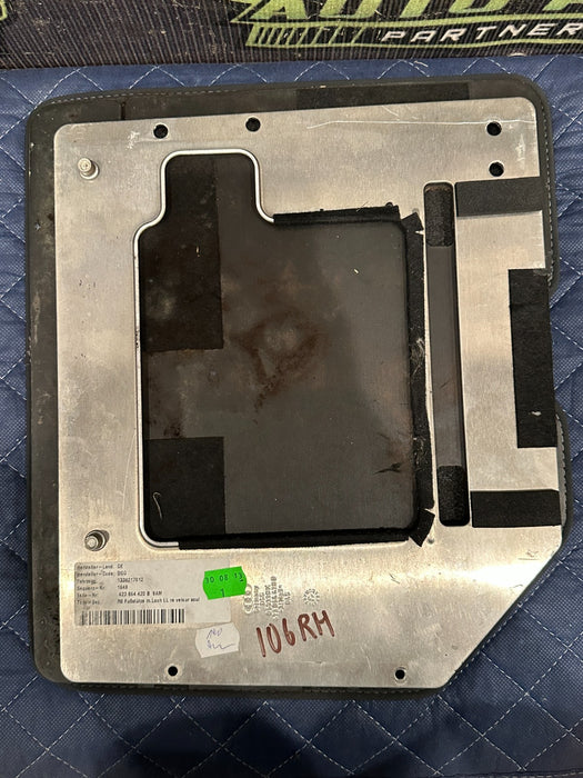 2014 AUDI R8 FLOOR MAT FOOT REST CARPET METAL UNDERNEATH OEM 423 864 420 B