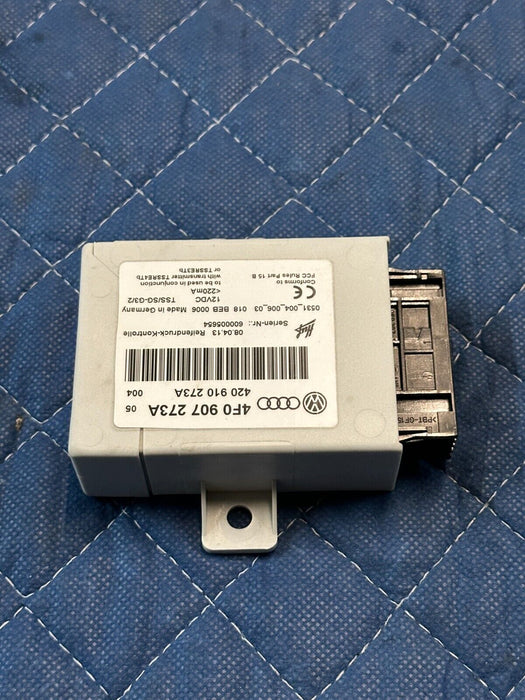 2014 AUDI R8 TIRE PRESSURE CONTROL MODULE UNIT TPMS OEM 4F0907273A 4F0 907 273A