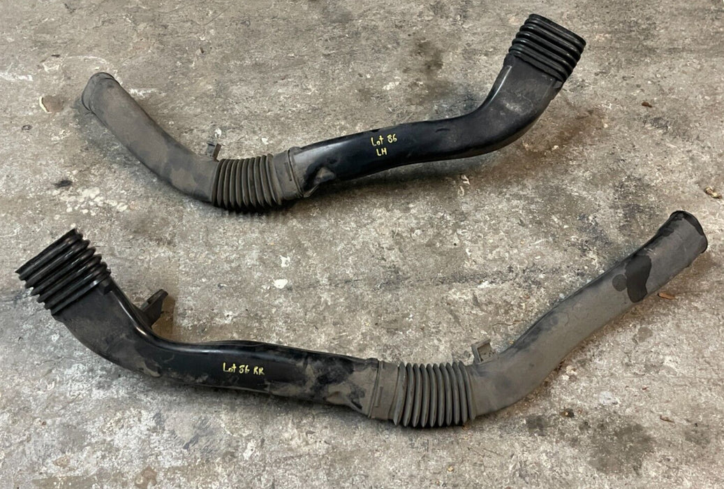 2017-2018 AUDI R8 PLUS REAR LEFT RIGHT AIR INTAKE TUBE PIPE PAIR OEM