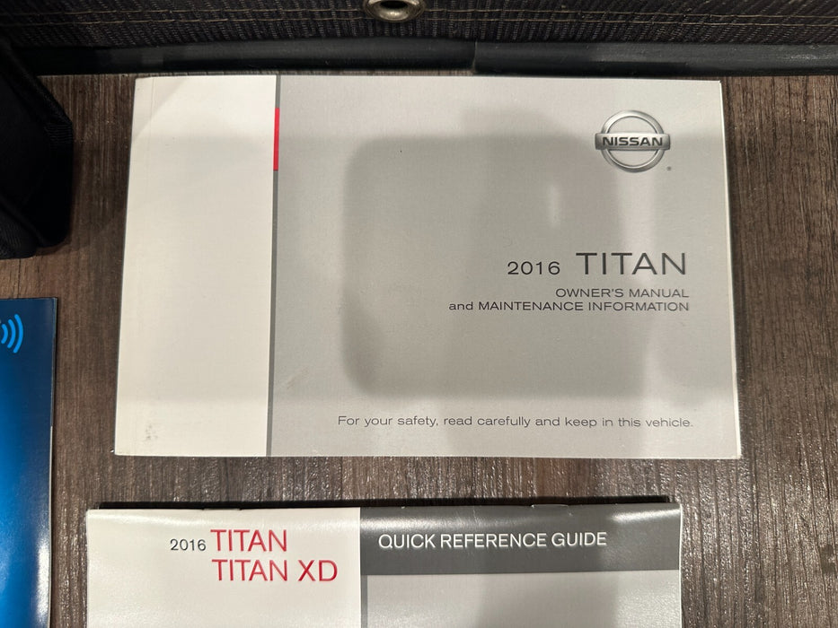 2016 NISSAN TITAN OWNERS MANUAL BOOKLET SET OEM