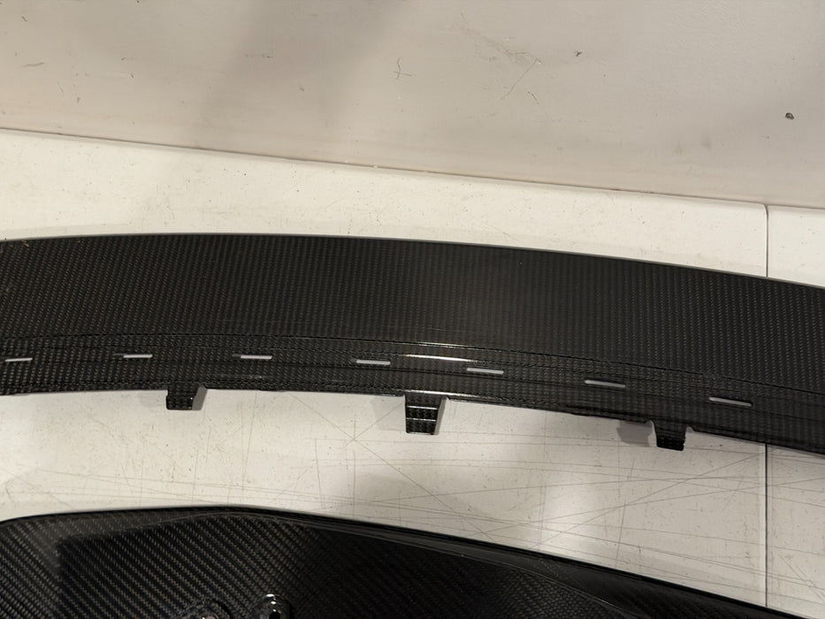 2020 2021 2022 2023 AUDI R8 CARBON FIBER FRONT BUMPER SPLITTER LIP OEM GENUINE