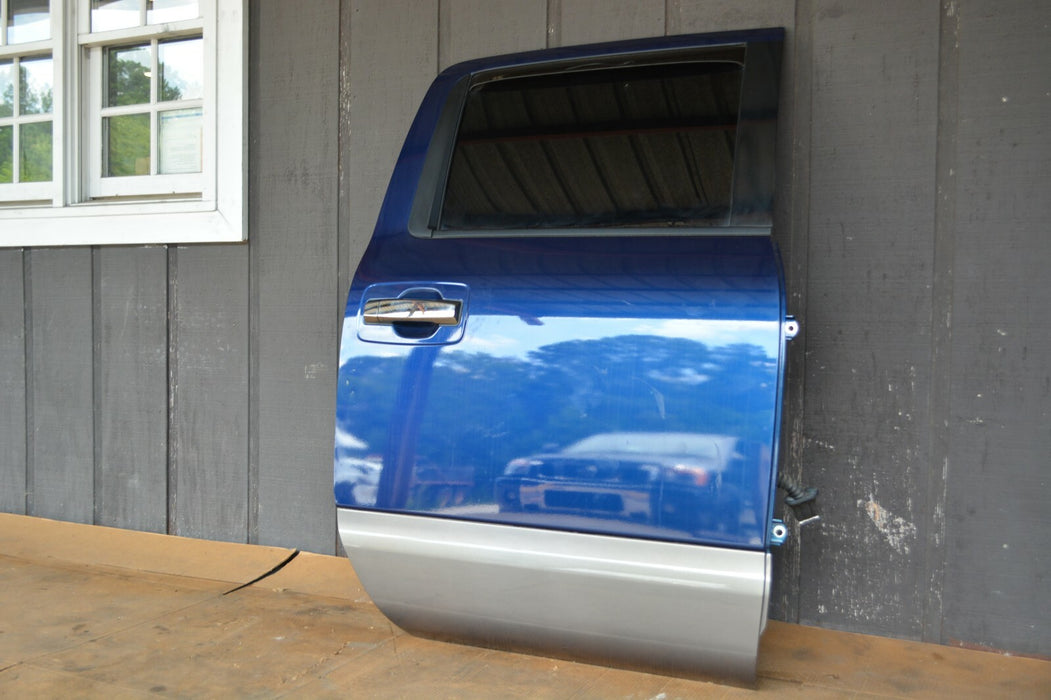 2016 NISSAN TITAN XD PLATINUM RESERVE REAR RIGHT DOOR BLUE / GUN METAL OEM