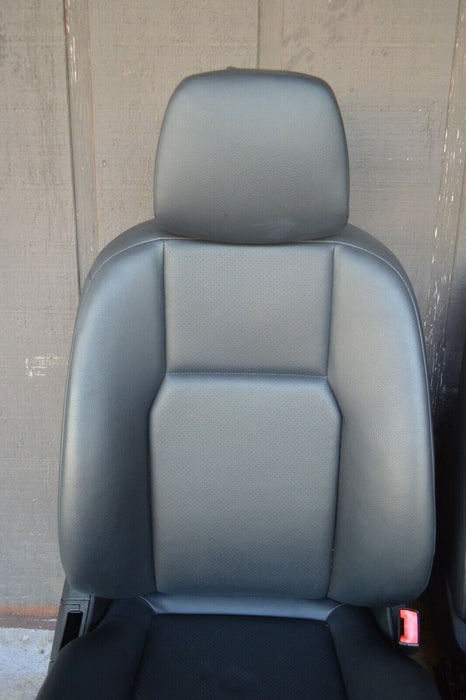 2013 MERCEDES BENZ C300 FRONT SEATS LEFT RIGHT PAIR BLACK LEATHER COMPLETE OEM